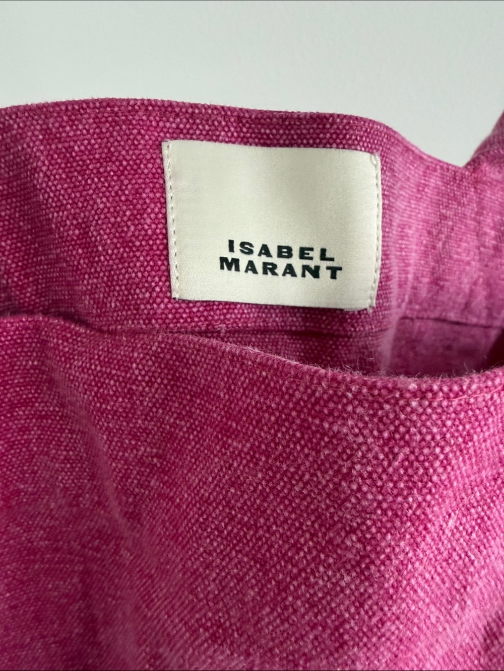 Isabel Marant Pink Canvas Logo Tote Bag - Picture 3 of 3